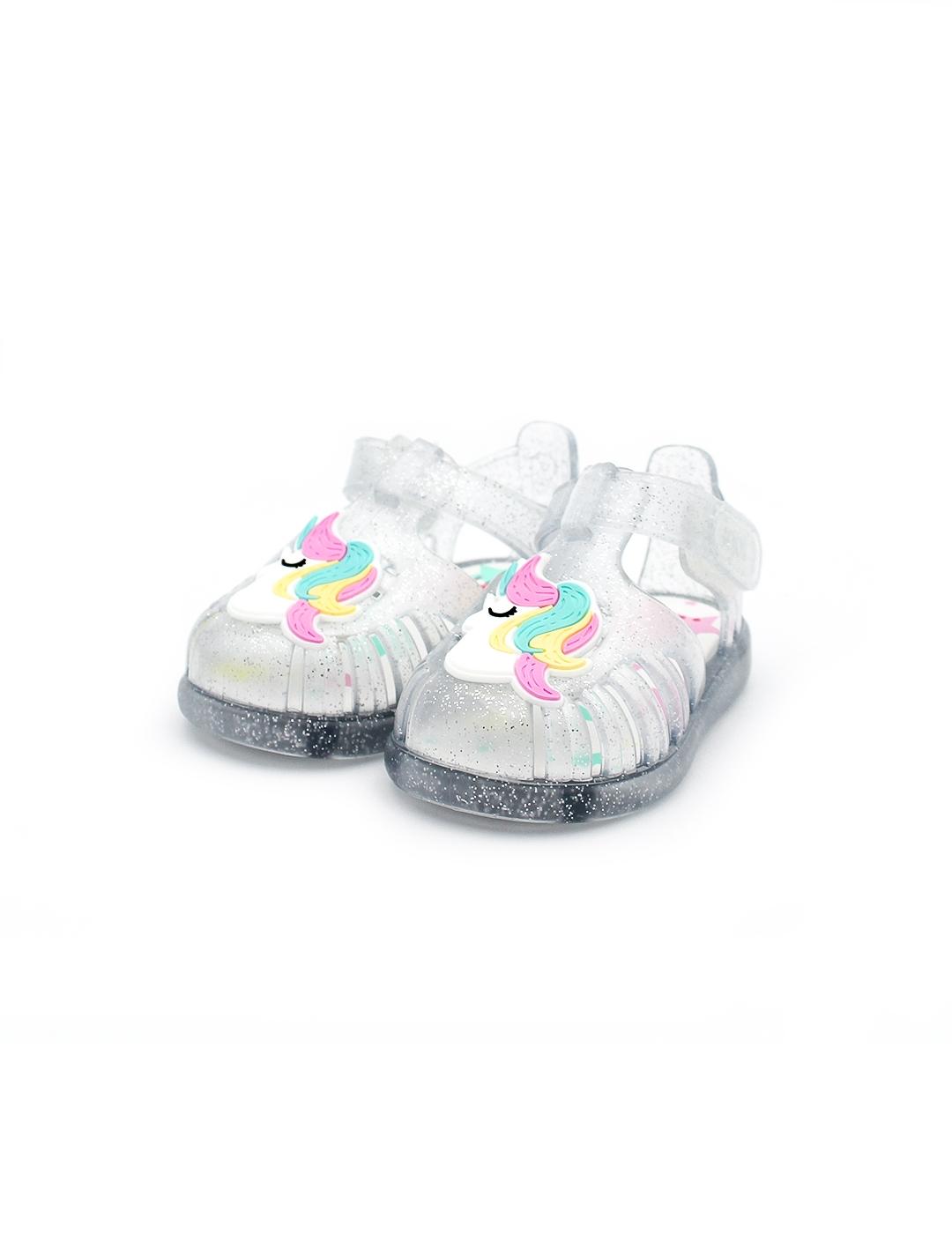 Cangrejera Unicornio IGOR S10341 Transparente Niña.