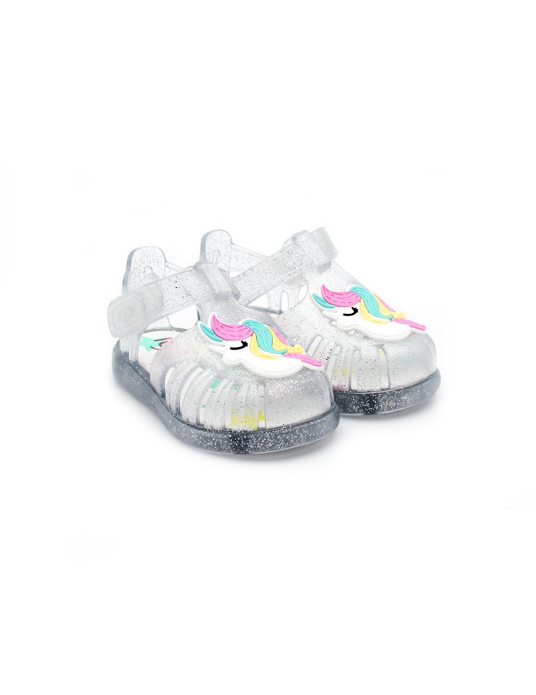 Cangrejera Unicornio IGOR S10341 Transparente Niña.