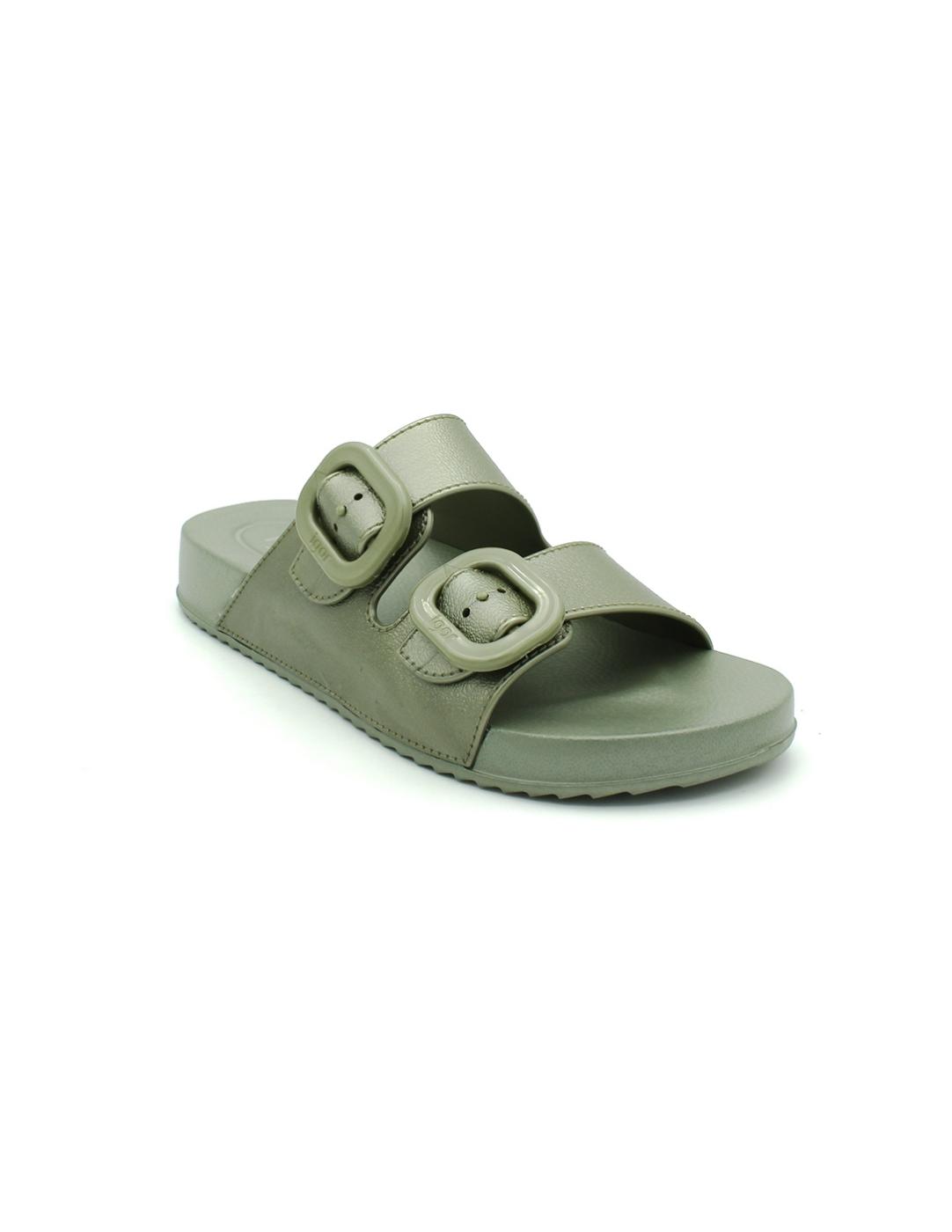 Chanclas IGOR Hebillas S10345-354 Verde Mujer.