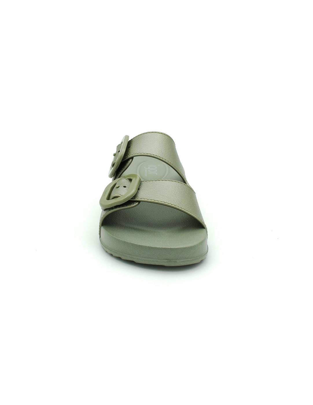 Chanclas IGOR Hebillas S10345-354 Verde Mujer.