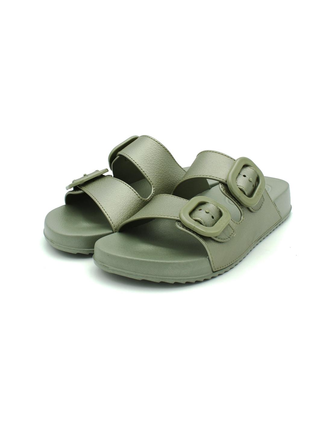 Chanclas IGOR Hebillas S10345-354 Verde Mujer.