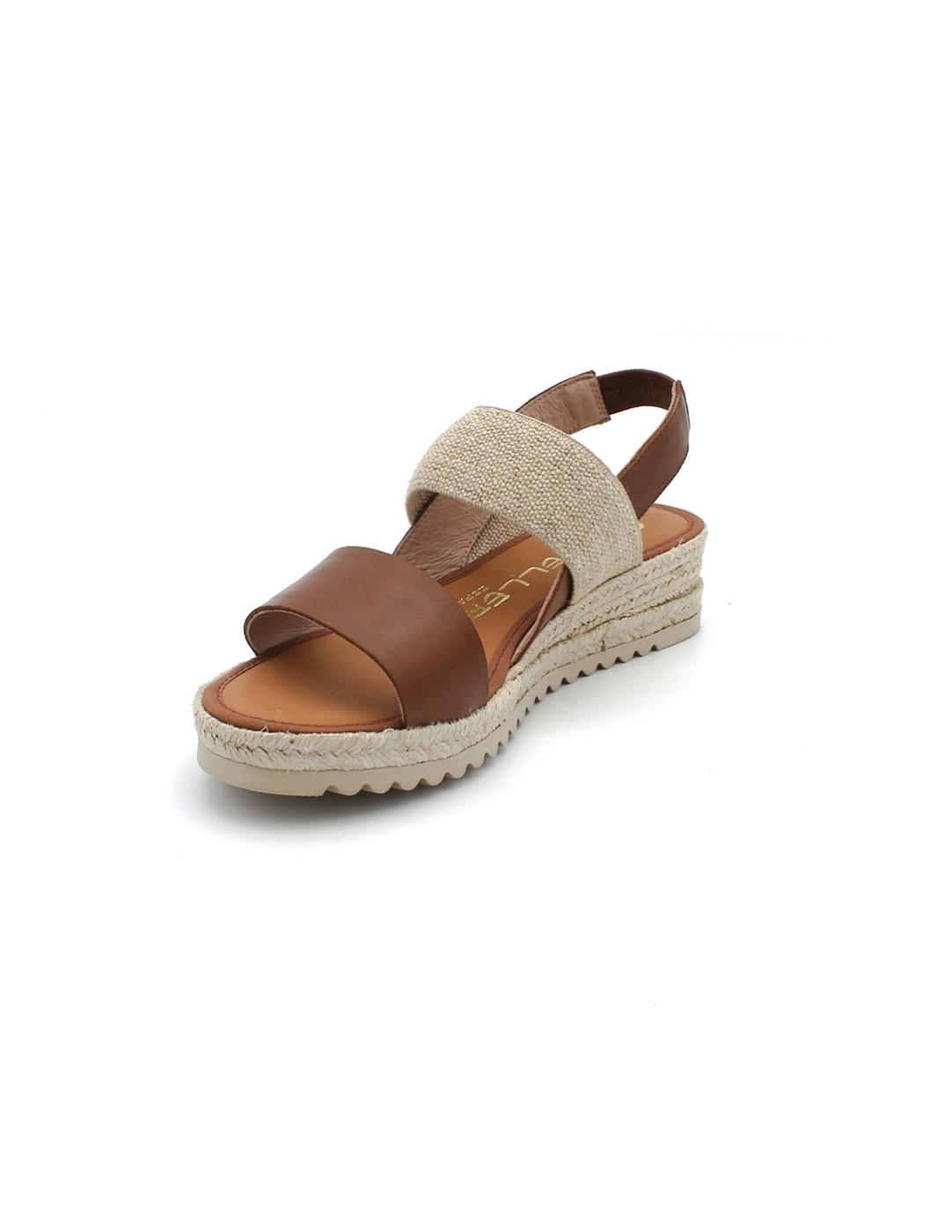 Alpargata Napa/Elástico CASTELLER 52-240 Natural Mujer.