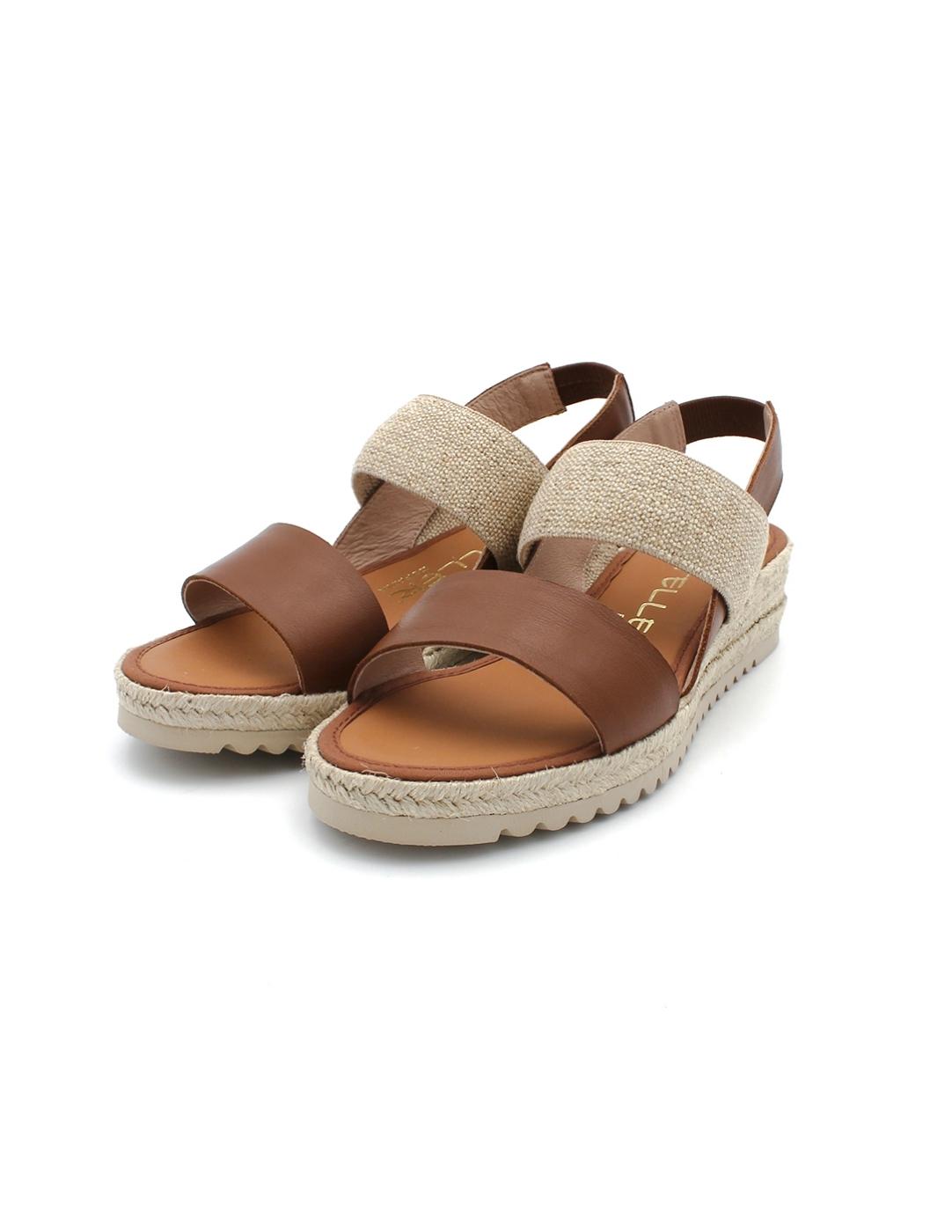 Alpargata Napa/Elástico CASTELLER 52-240 Natural Mujer.