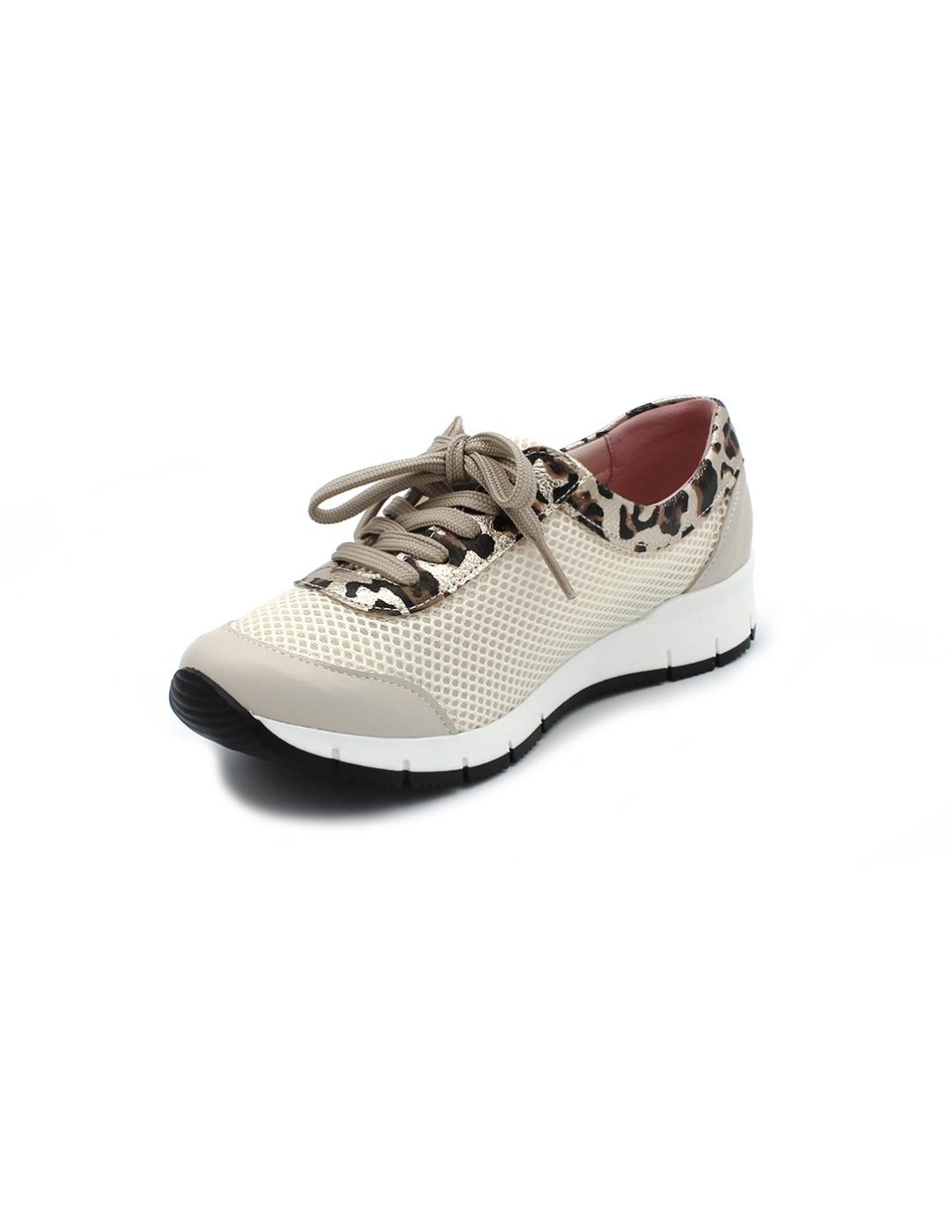 Zapato Deportivo SUAVE 3909 Natural Print Mujer.