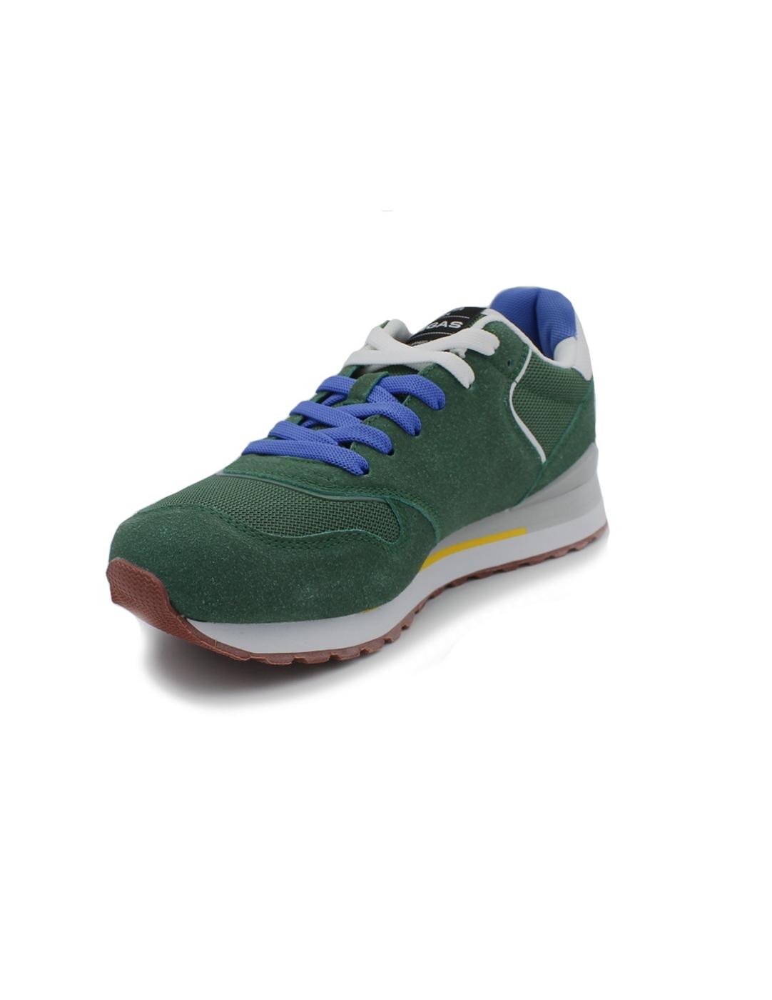 Deportivos GAS GAMS 13601 Vede/Naranja Caballero.