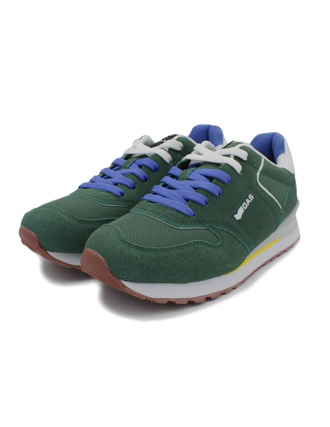 Deportivos GAS GAMS 13601 Vede/Naranja Caballero.