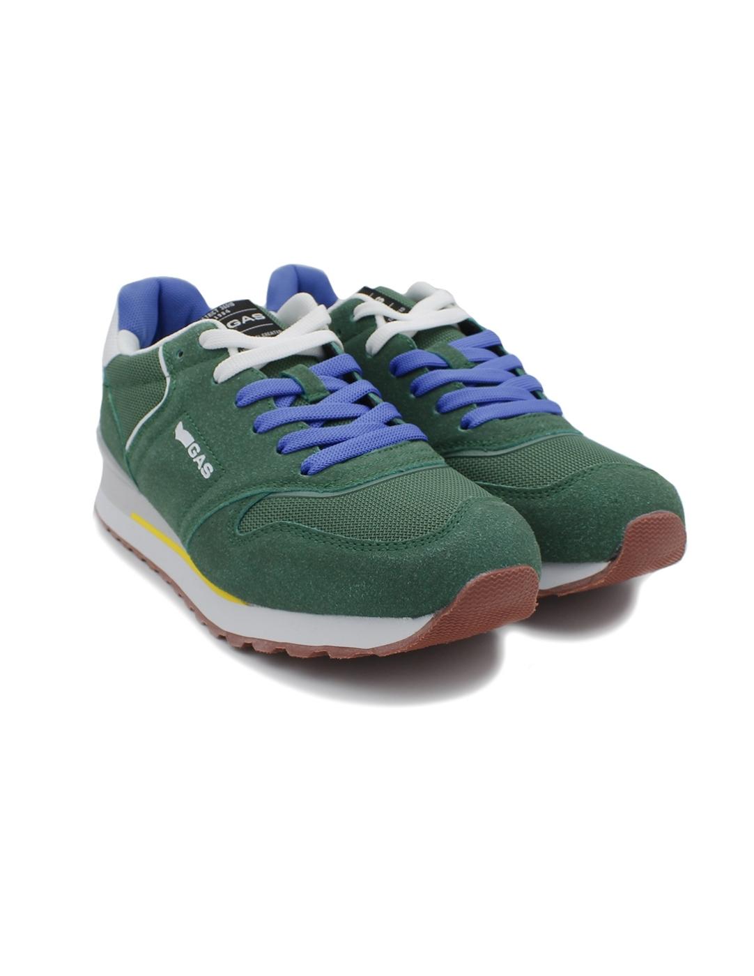 Deportivos GAS GAMS 13601 Vede/Naranja Caballero.