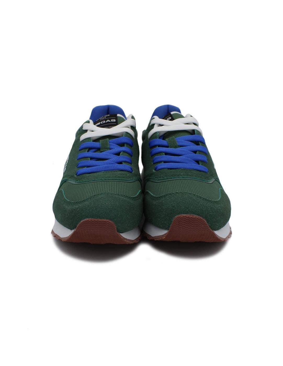 Deportivos GAS GAMS 13601 Vede/Naranja Caballero.