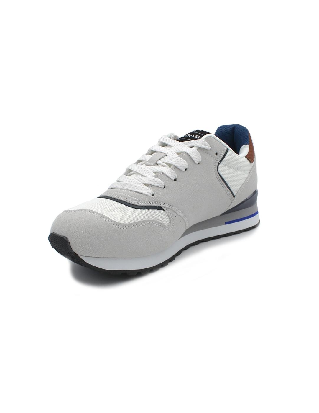 Deportivo GAS GAMS 13600 Blanco/Marrón Caballeros.