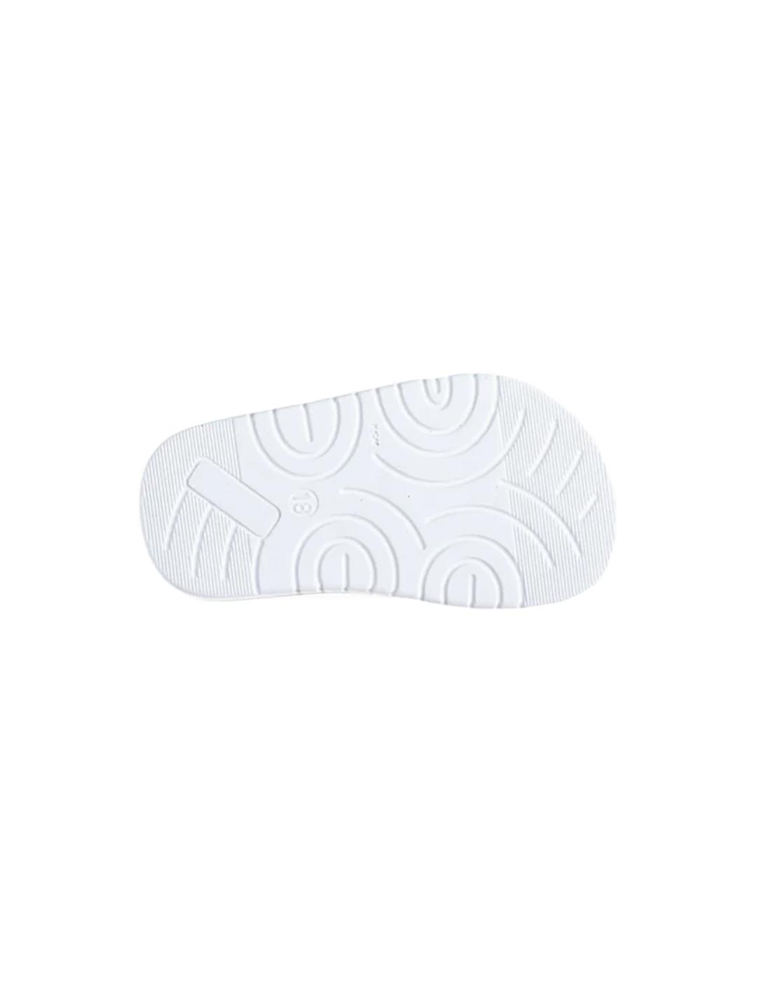 Sandalia PABLOSKY 037700 Blanco/Plata Niña.