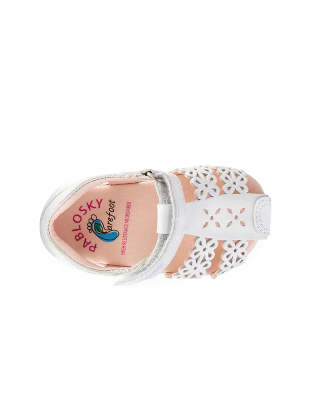 Sandalias Barefoot Zig Pablosky 051100 Niña Blanco