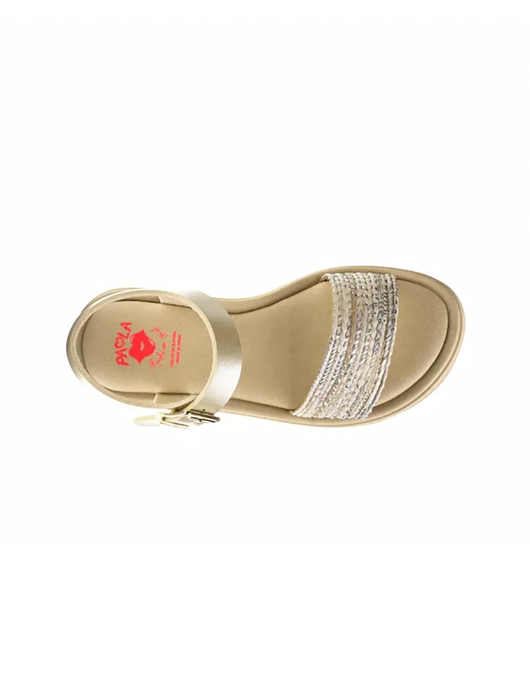 Sandalia  Trenzado PAOLA 876834 Hueso Niña.