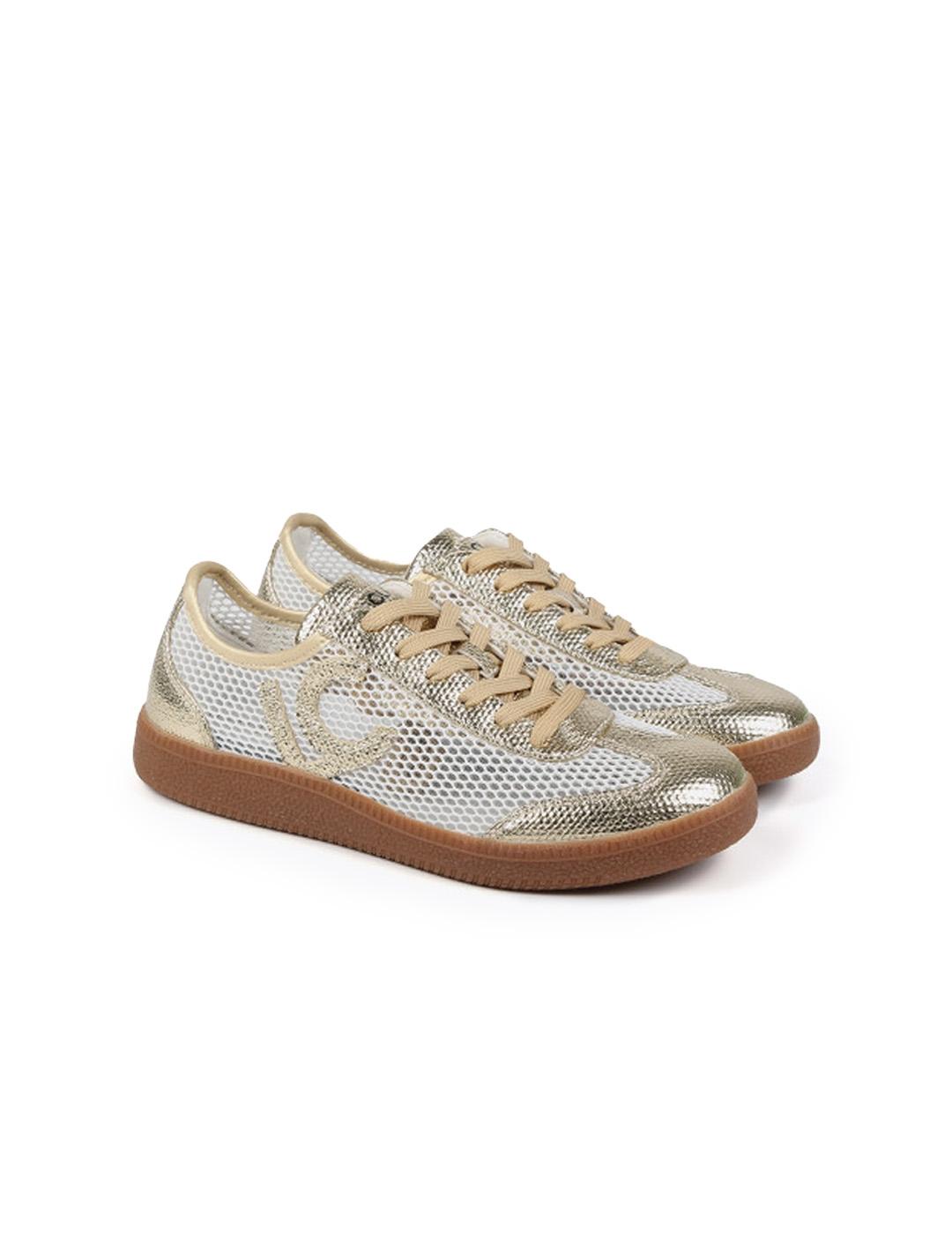 Deportiva en Rejilla Lola Casademunt LS2505014 Crudo/Metal