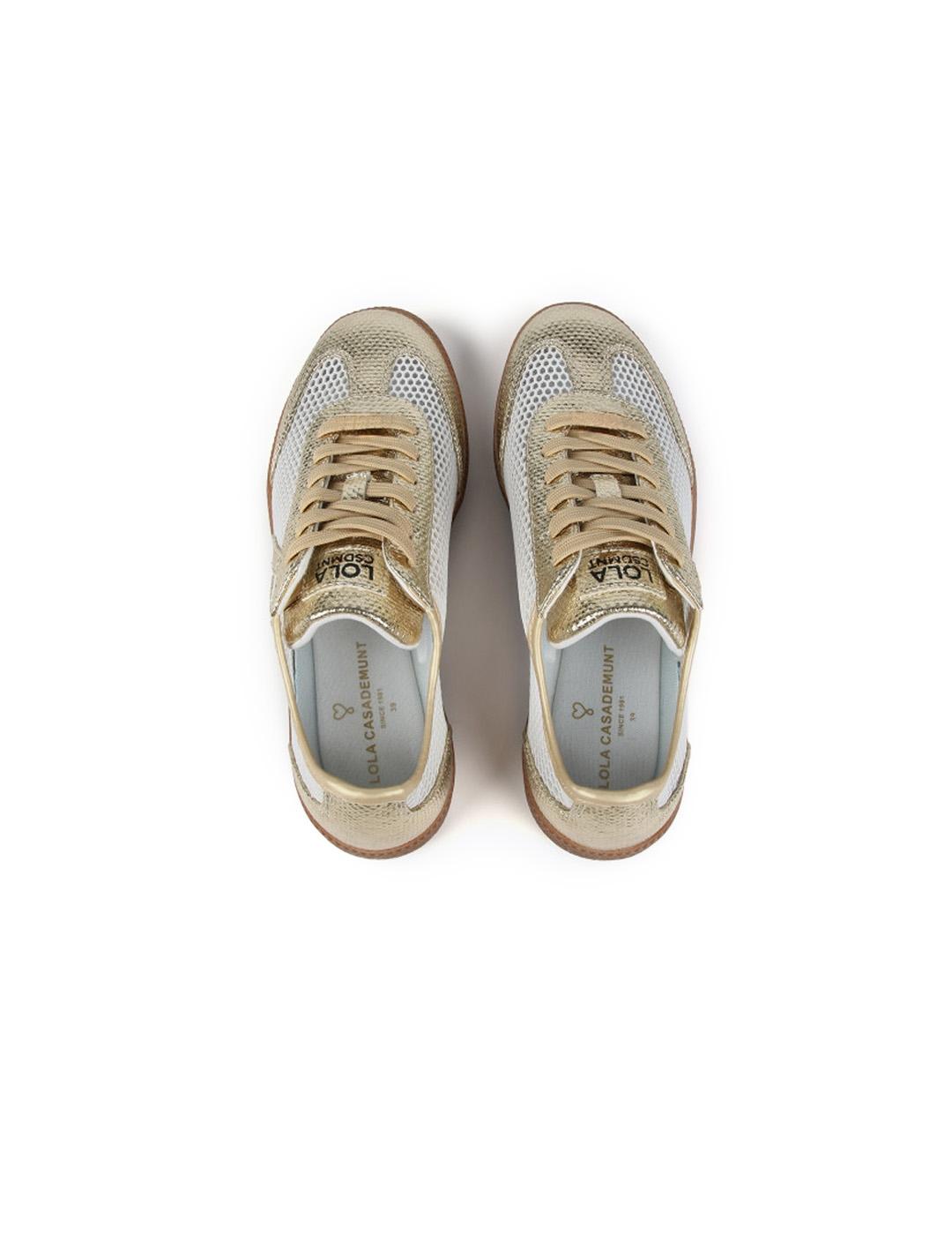 Deportiva en Rejilla Lola Casademunt LS2505014 Crudo/Metal