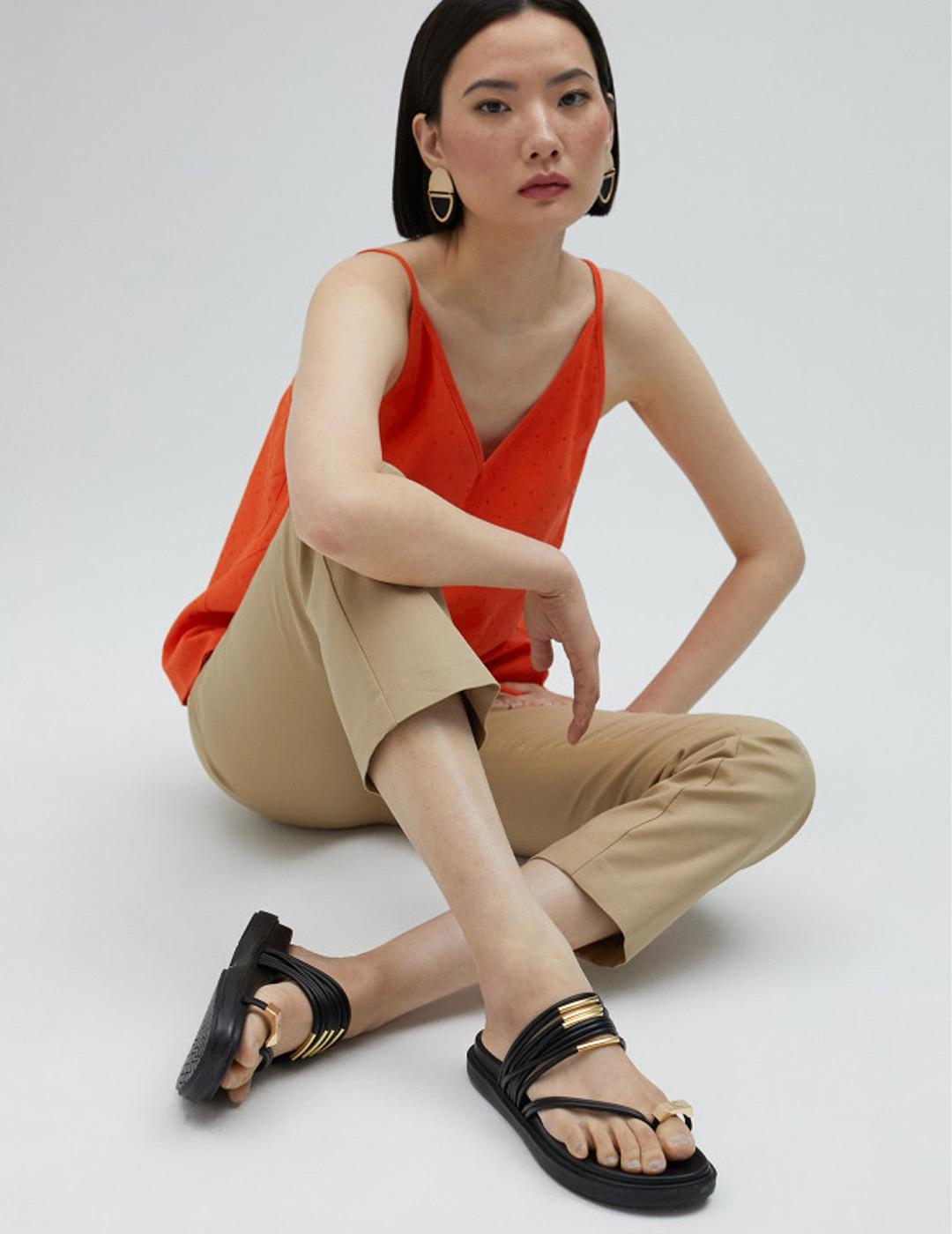 Sandalia Tiras Lola Casademunt LS2505030.00N Negro Mujer