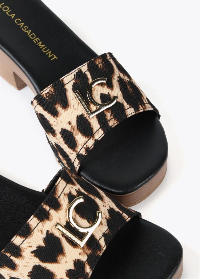 Zueco Tejido Leopardo Lola Casademunt LS2505018.305 Mujer