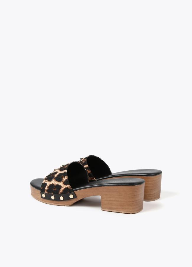 Zueco Tejido Leopardo Lola Casademunt LS2505018.305 Mujer