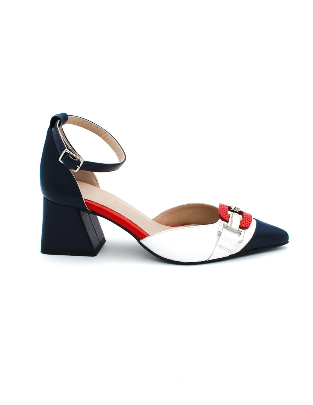 Zapatos DANSI 74220 Marino/Blanco Mujer.