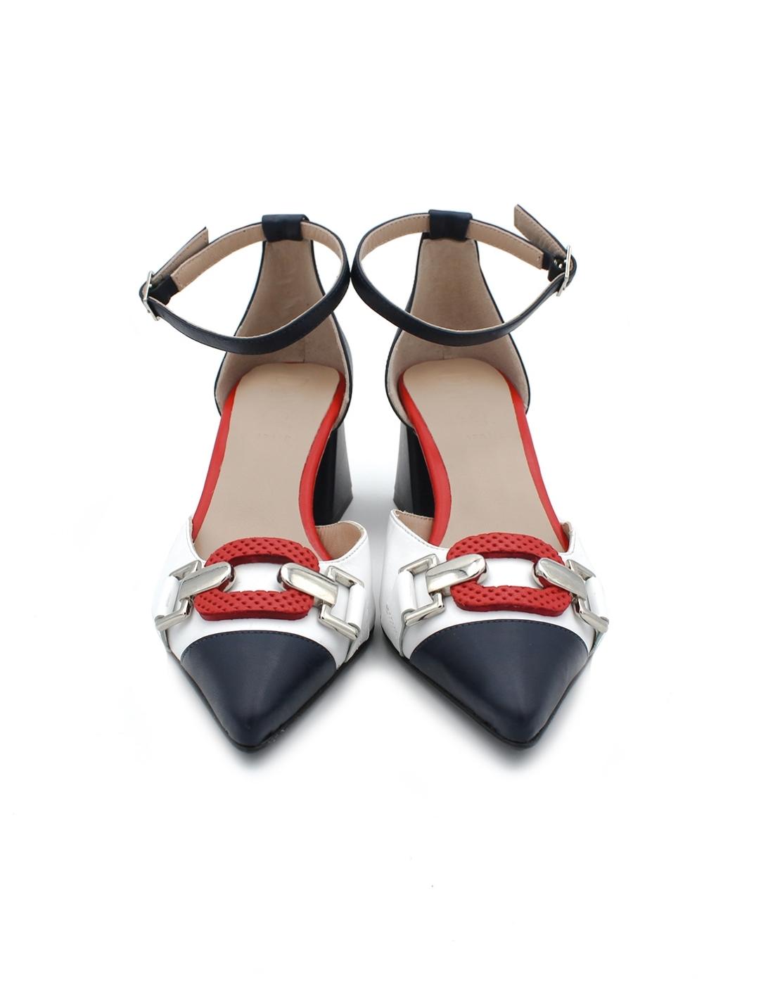 Zapatos DANSI 74220 Marino/Blanco Mujer.