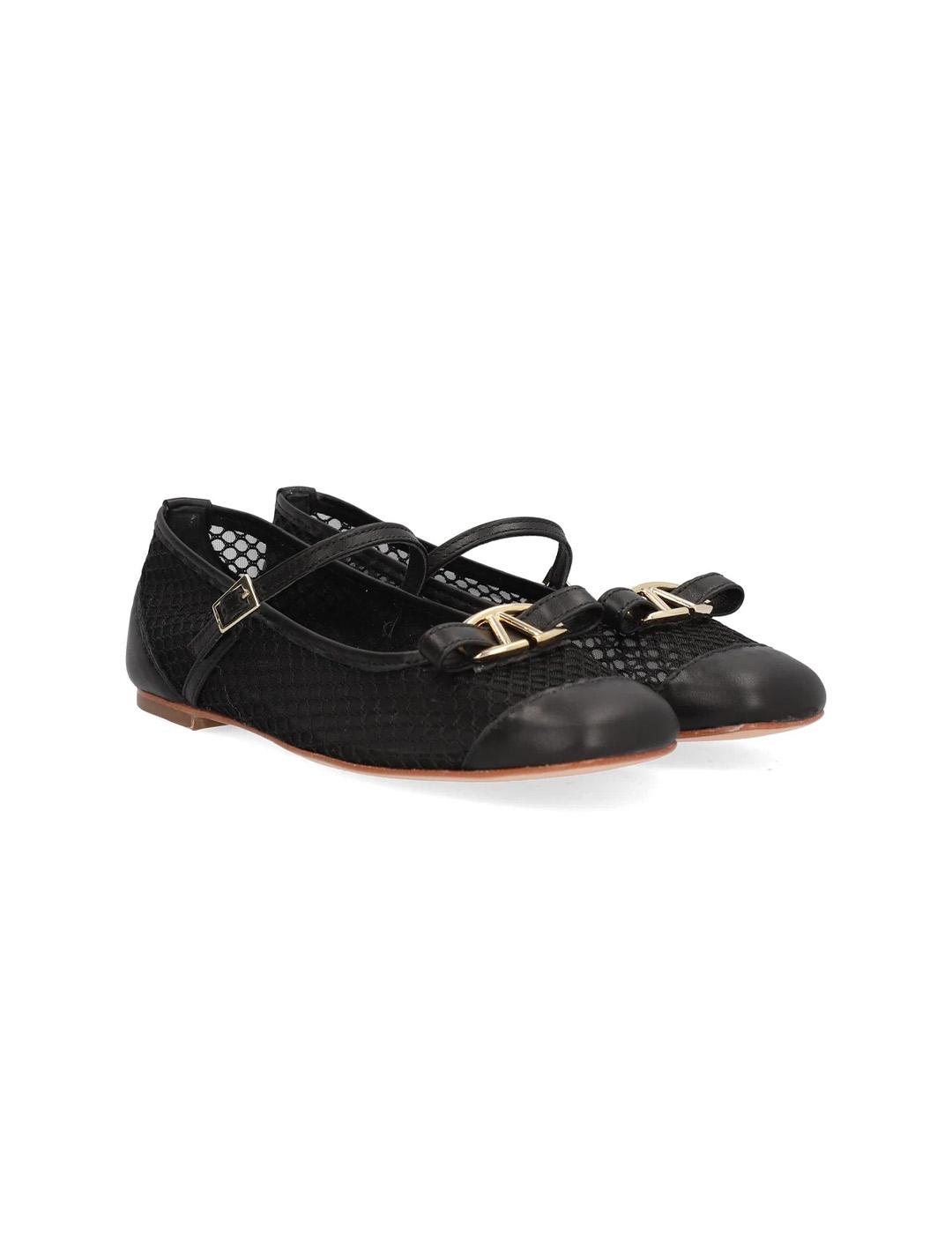 Bailarina Rejilla Pretty Alpe 5415 Negro Mujer