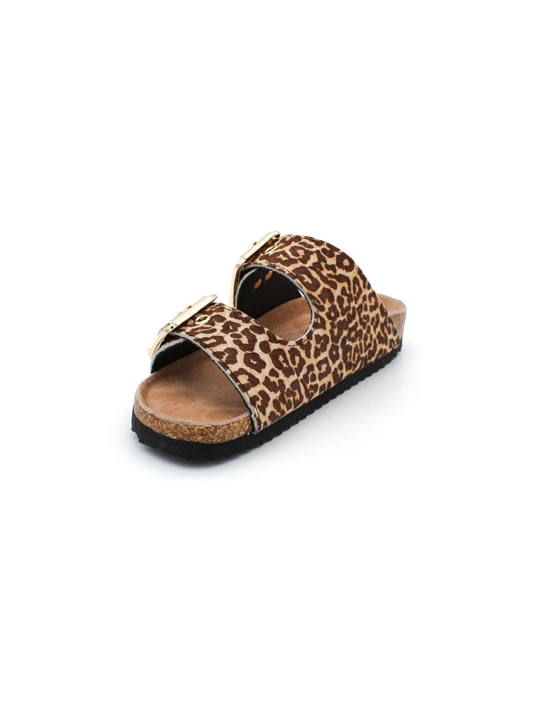 Sandalia Bío COLOR OF CALIFORNIA HC BIO502 Leopardo Mujer.