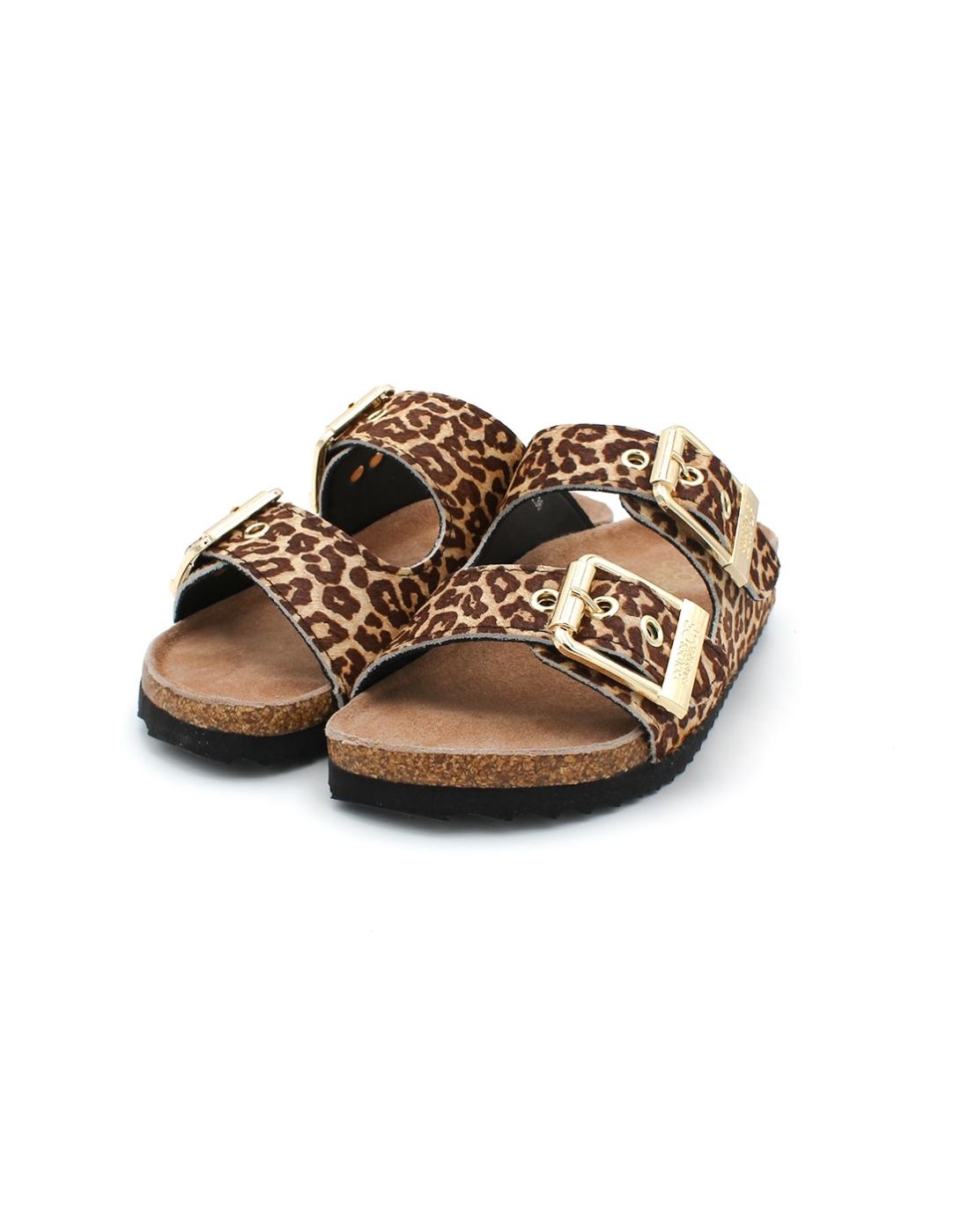 Sandalia Bío COLOR OF CALIFORNIA HC BIO502 Leopardo Mujer.