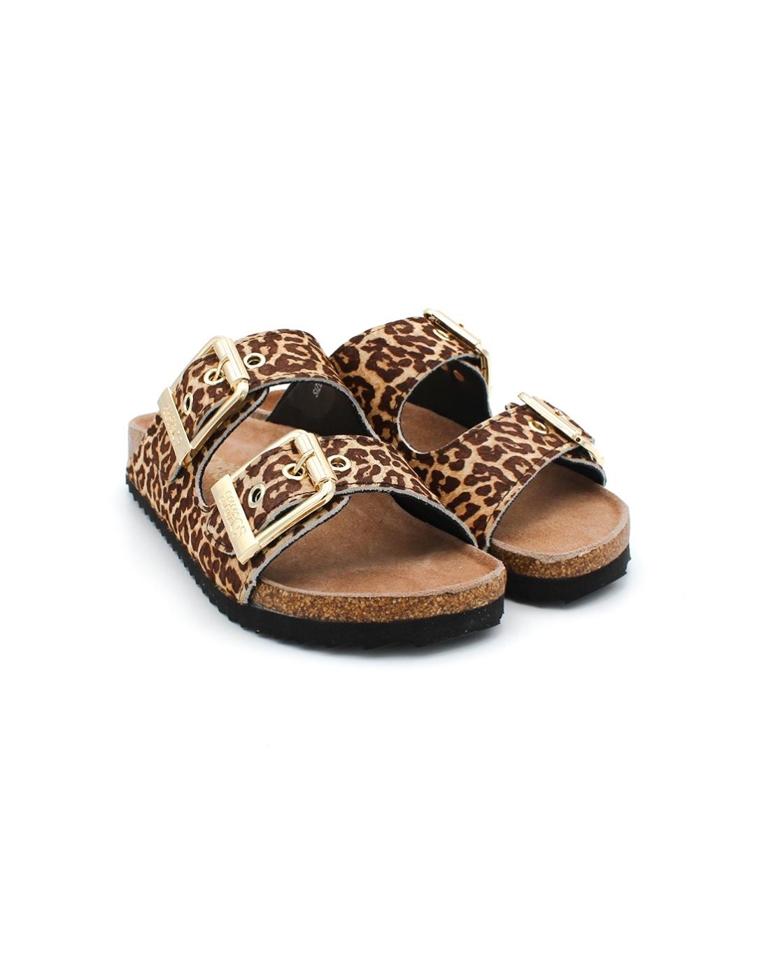 Sandalia Bío COLOR OF CALIFORNIA HC BIO502 Leopardo Mujer.