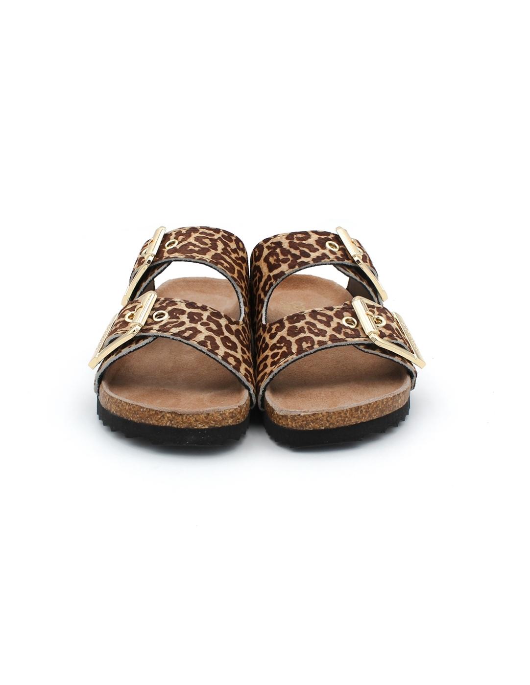 Sandalia Bío COLOR OF CALIFORNIA HC BIO502 Leopardo Mujer.