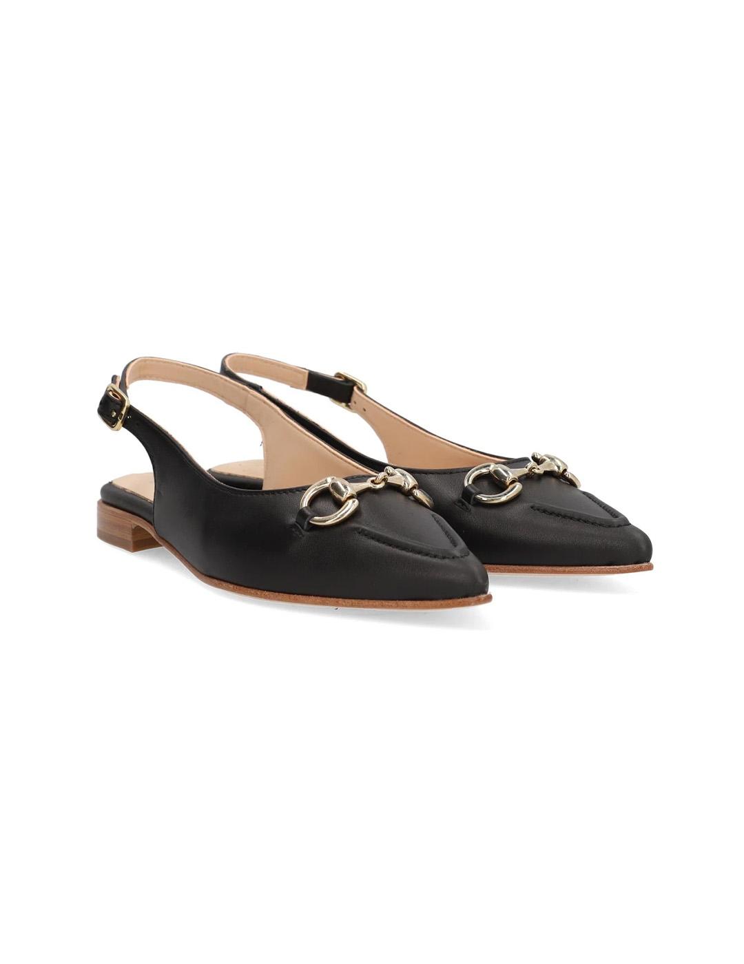 Zapato Piel Audrey Alpe 5403 Negro Mujer