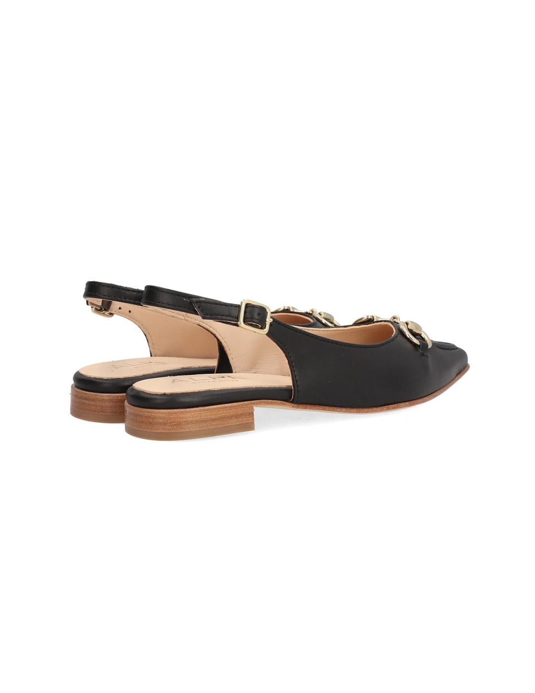 Zapato Piel Audrey Alpe 5403 Negro Mujer