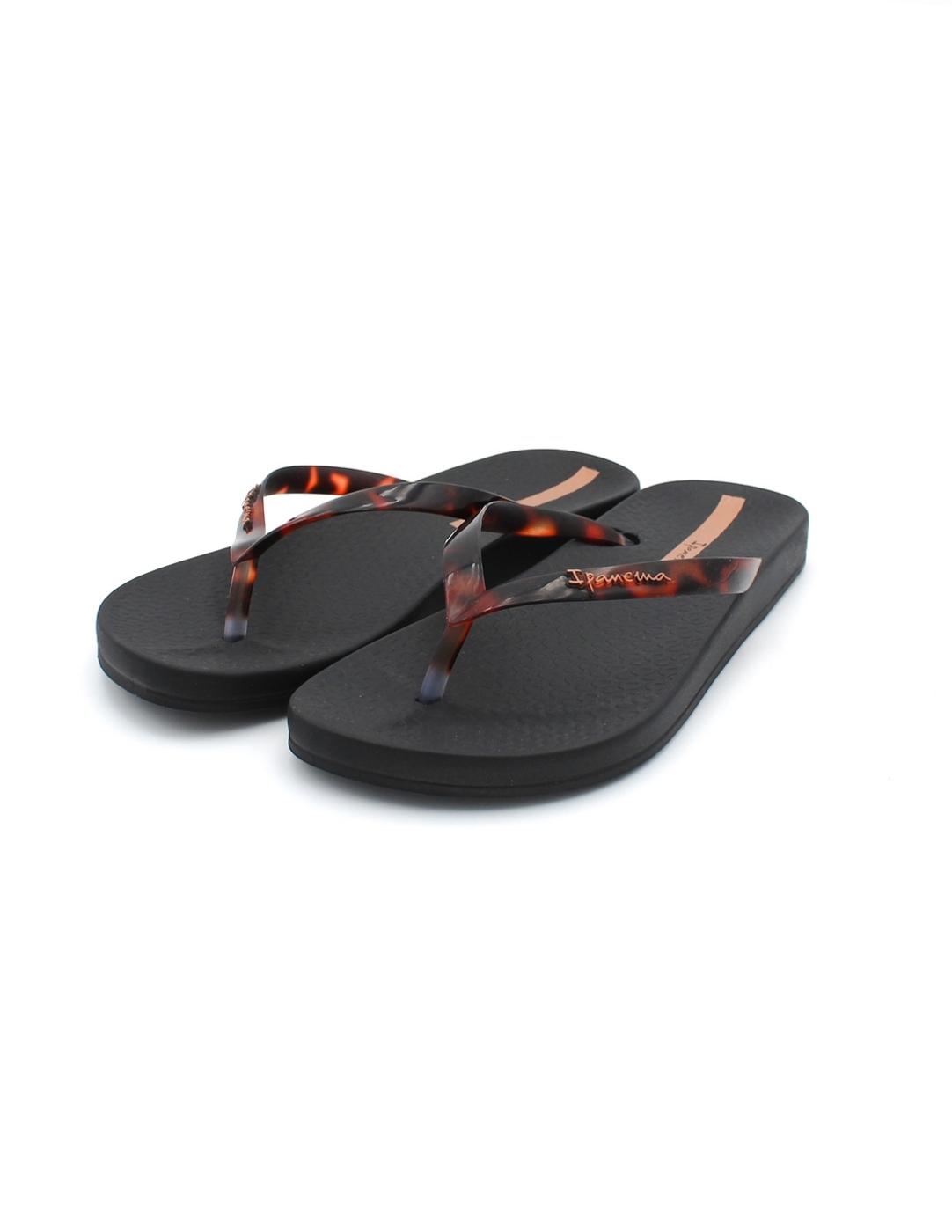 Chancla Dedo IPANEMA 83648 Negra Print Mujer.