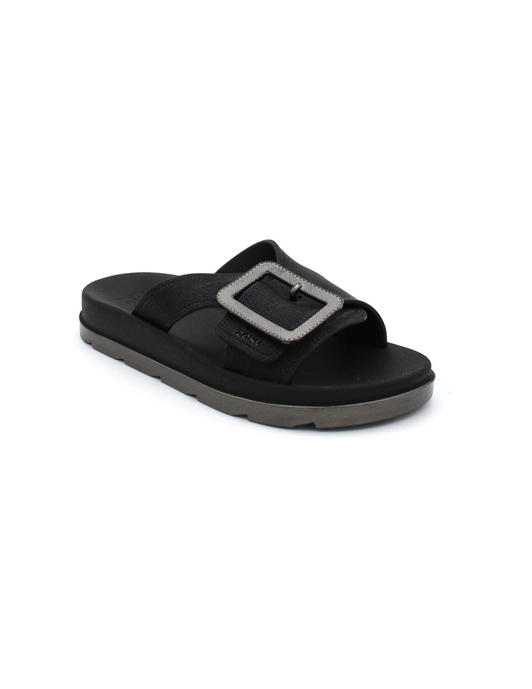 Chancla ZAXY Plataforma 18959 Negro Mujer.