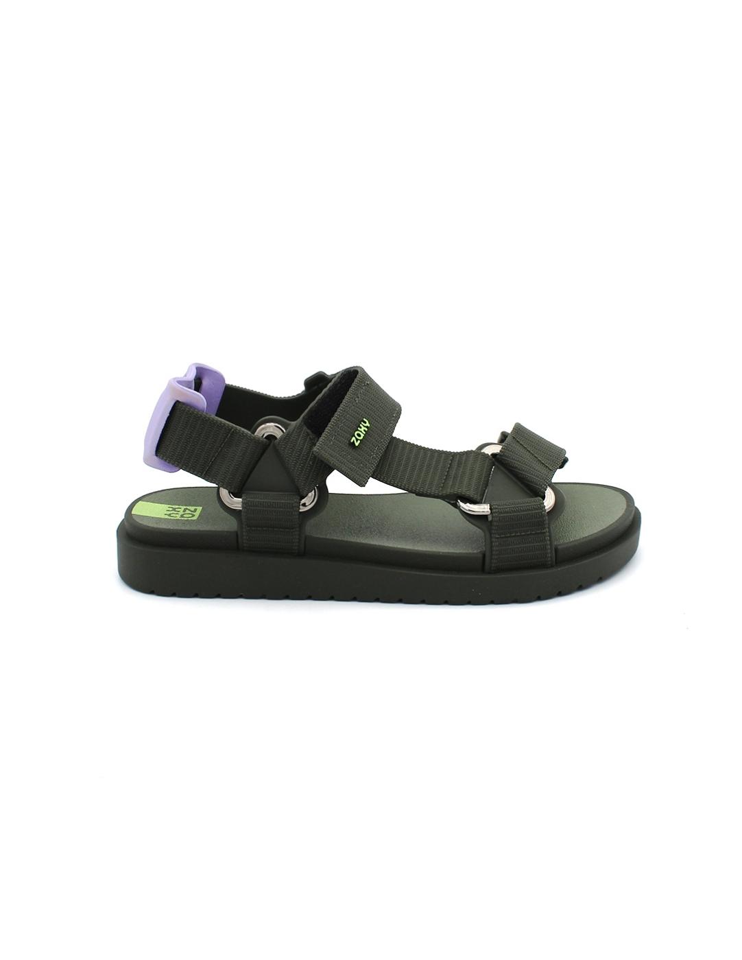 Chanclas IPANEMA 19022 Dark Militar Verde Mujer.
