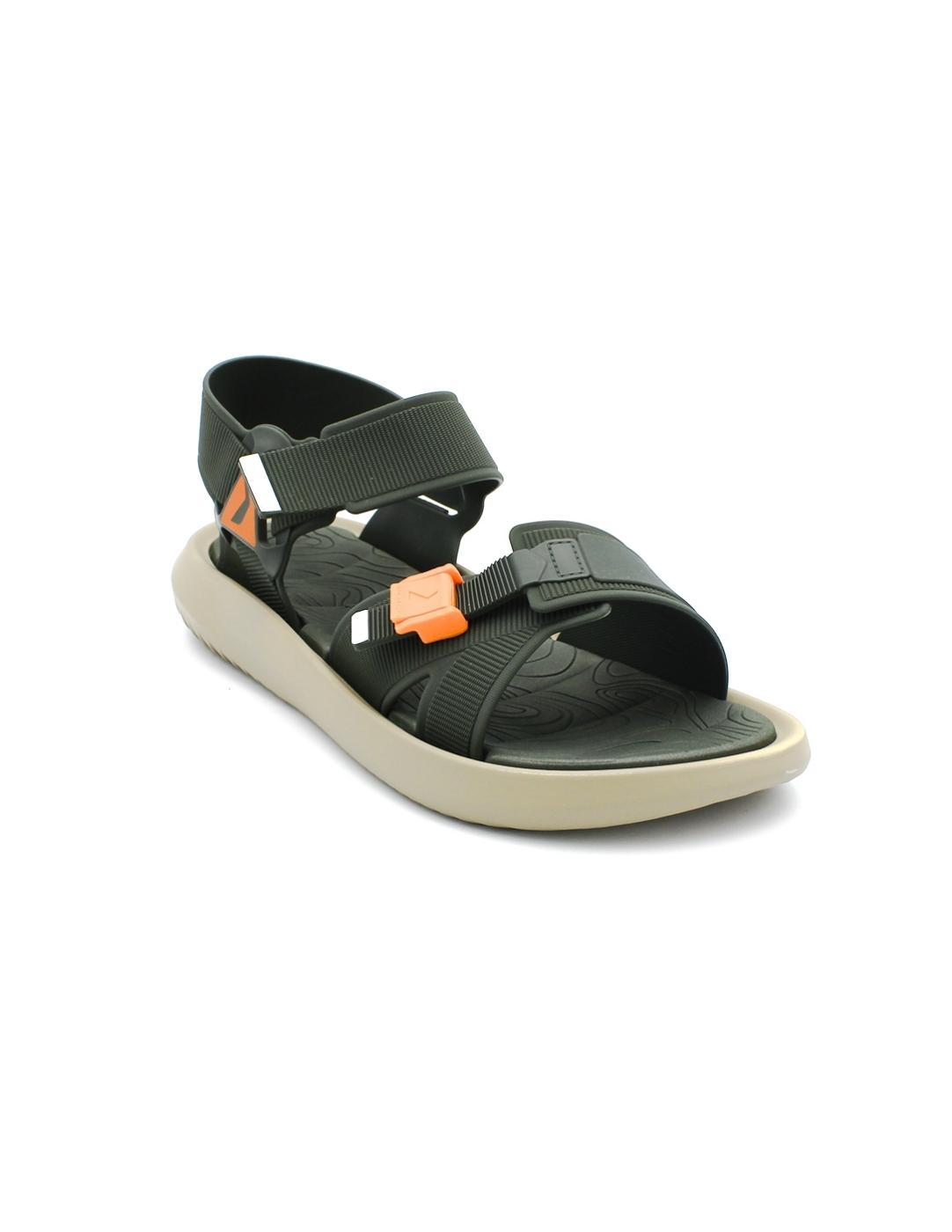 Chancla RIDER 11801 Verde/Naranja Hombre.