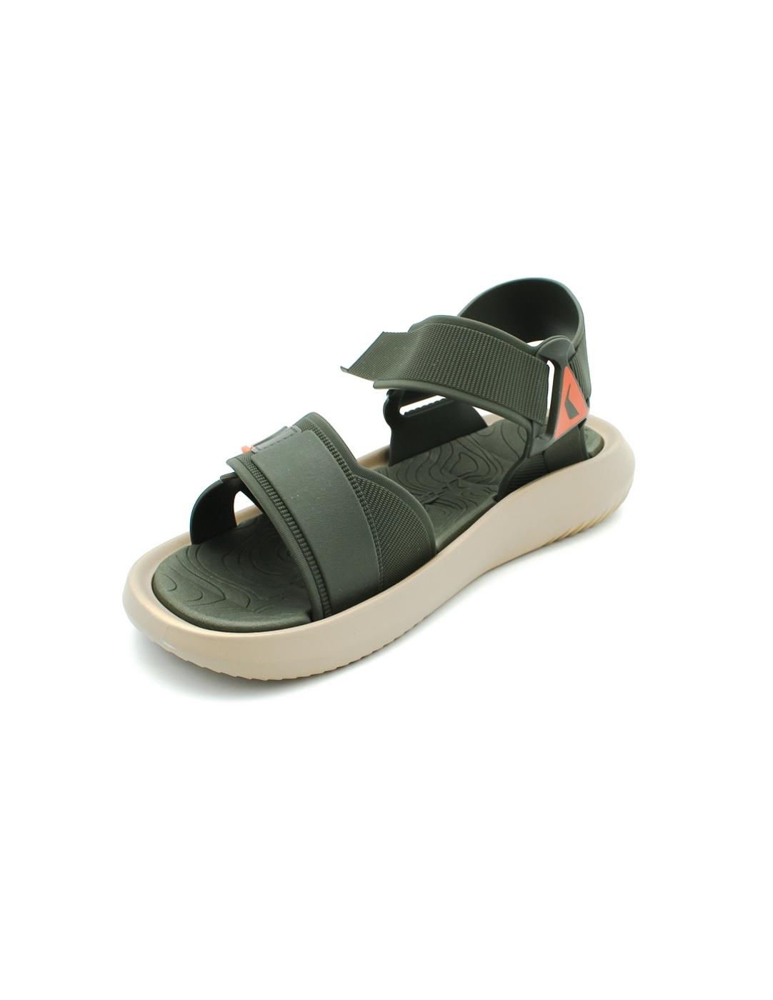 Chancla RIDER 11801 Verde/Naranja Hombre.