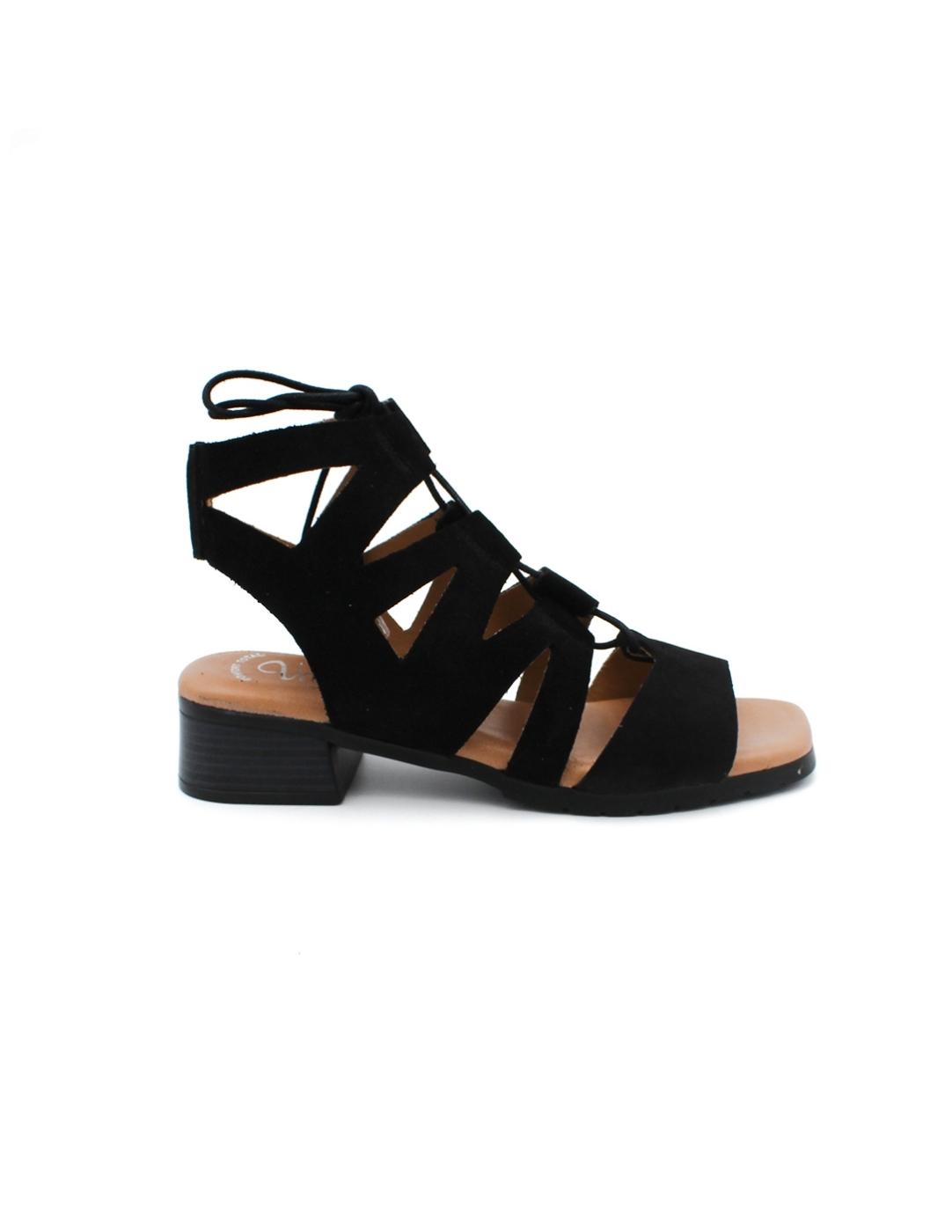 Sandalia Romana VALERIA'S 2105 Negro Mujer.
