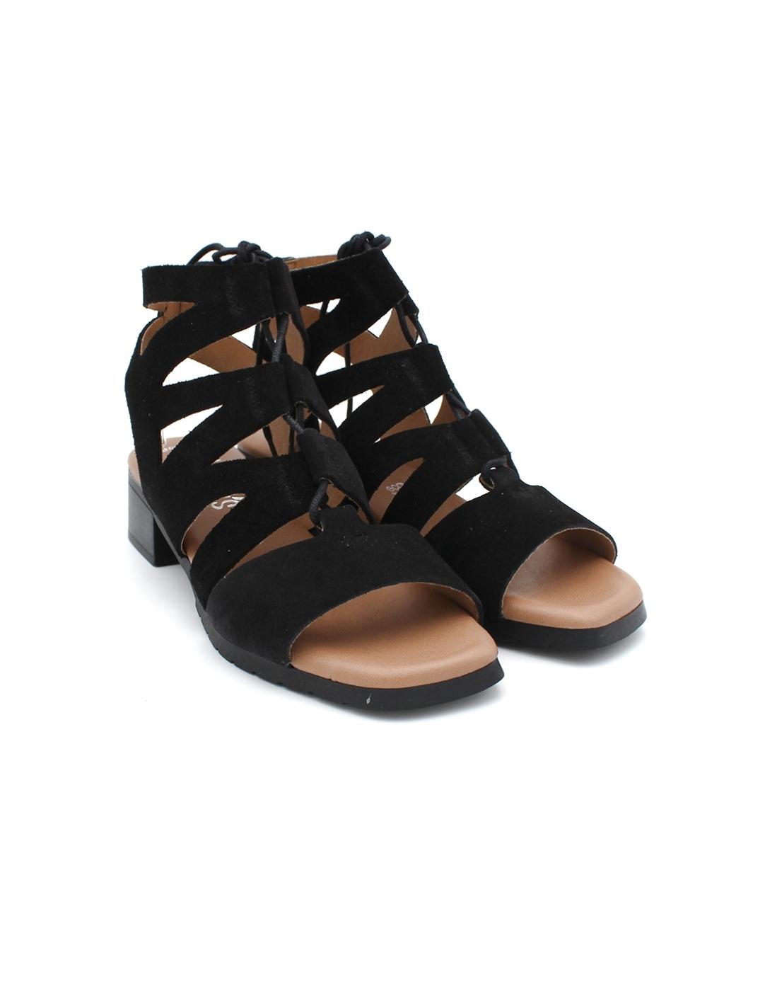 Sandalia Romana VALERIA'S 2105 Negro Mujer.