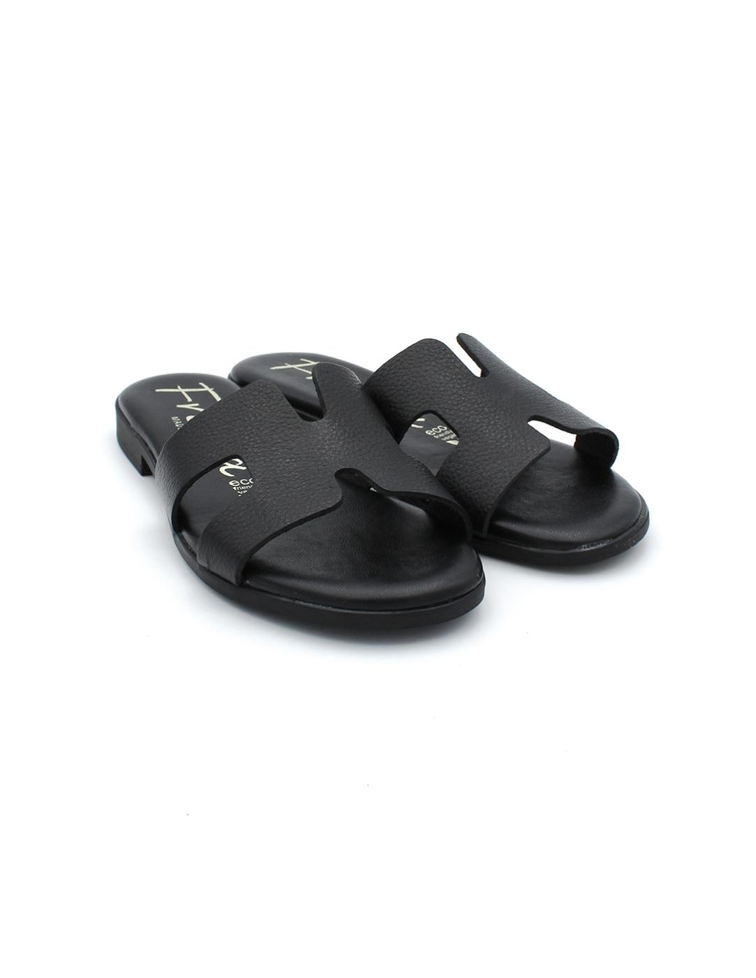 Sandalia Pala FRESIA 427 Negra Mujer.