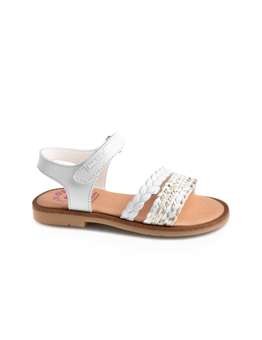 Sandalia Mary 438408 Pablosky Niña Blanca