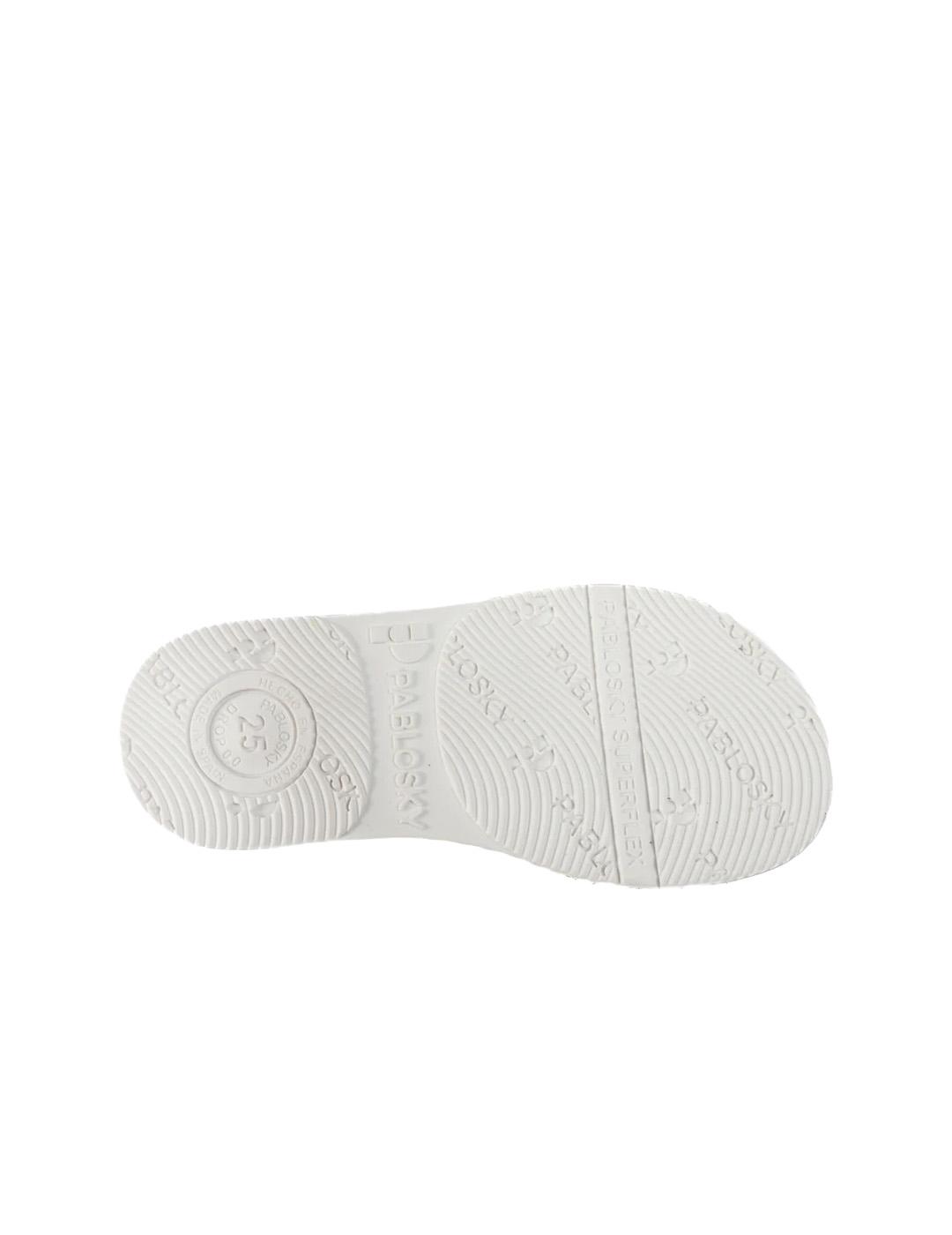 Sandalia Pepa 437008 Pablosky Niña Blanca