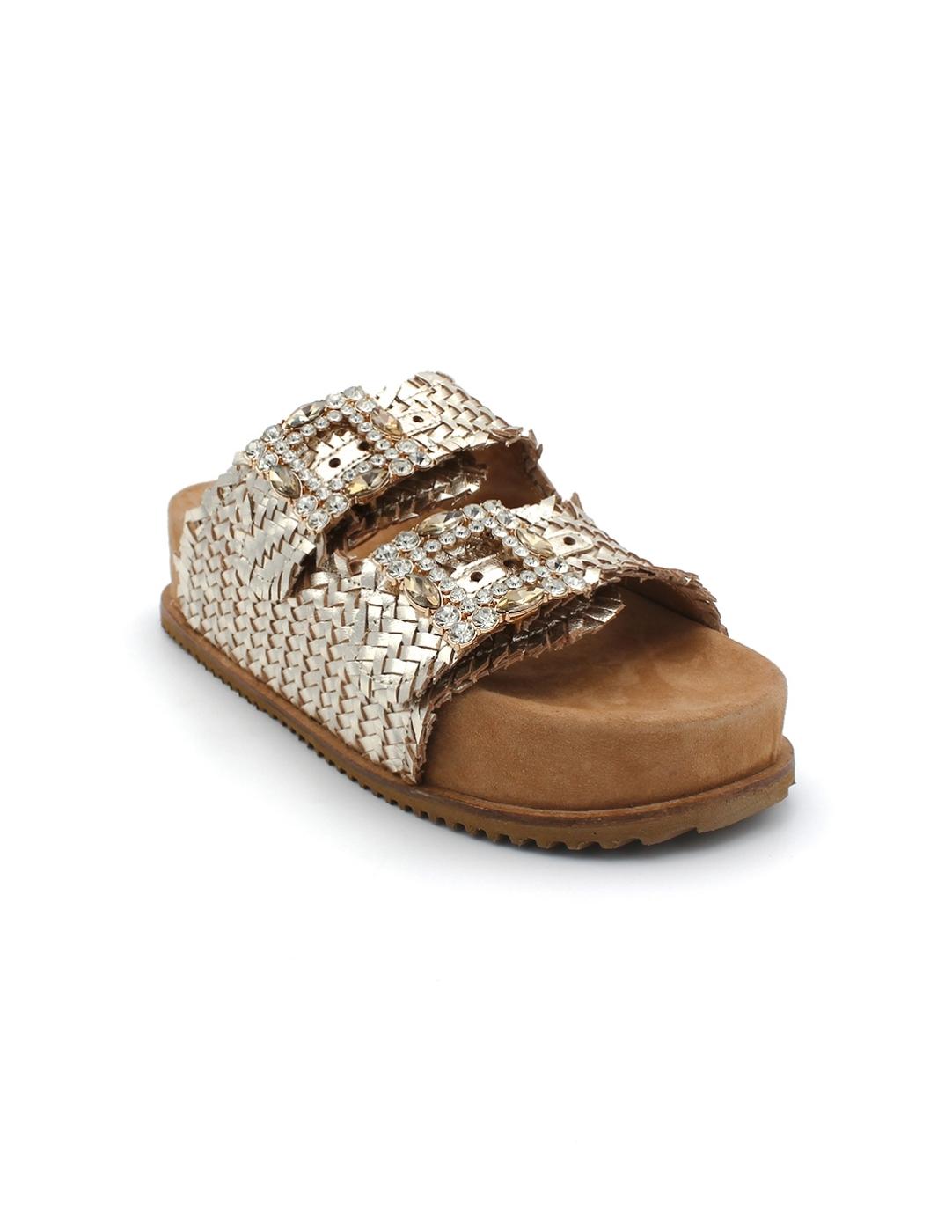 Zueco BE.FREE Mary-212 Platino Mujer.