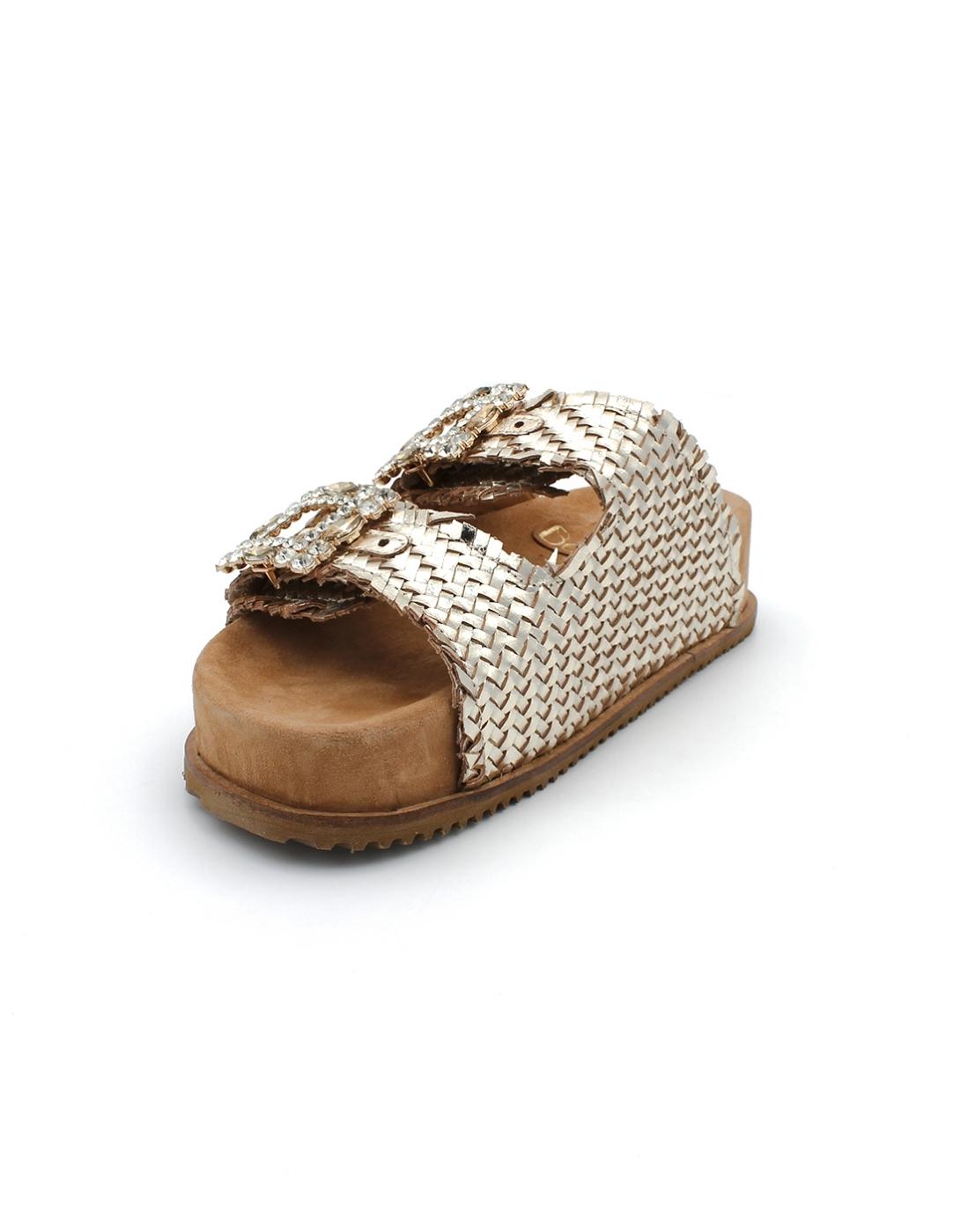 Zueco BE.FREE Mary-212 Platino Mujer.