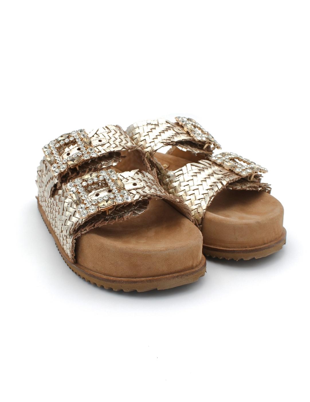 Zueco BE.FREE Mary-212 Platino Mujer.