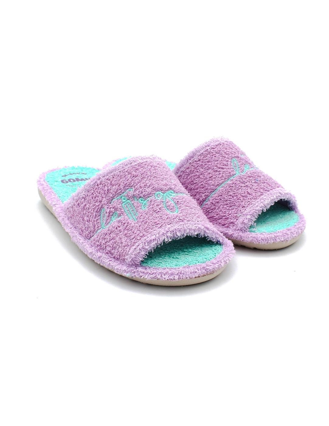 Zapatilla de Casa BE.GOMUS 675 Malva Mujer.