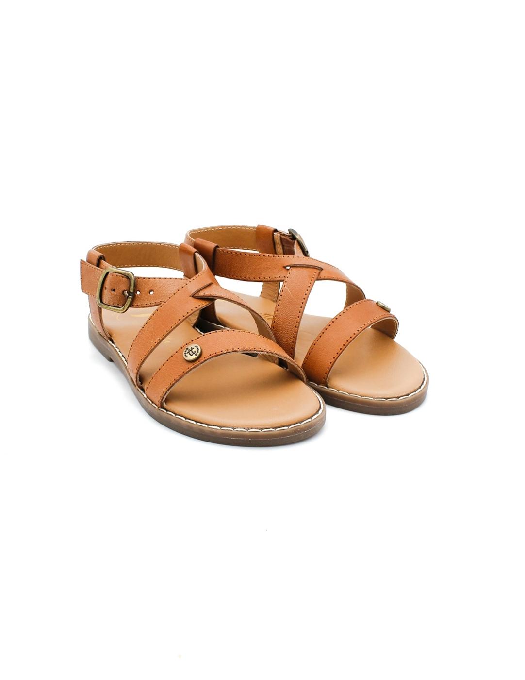 Sandalia CHETTO 1124022 Cuero Niña.