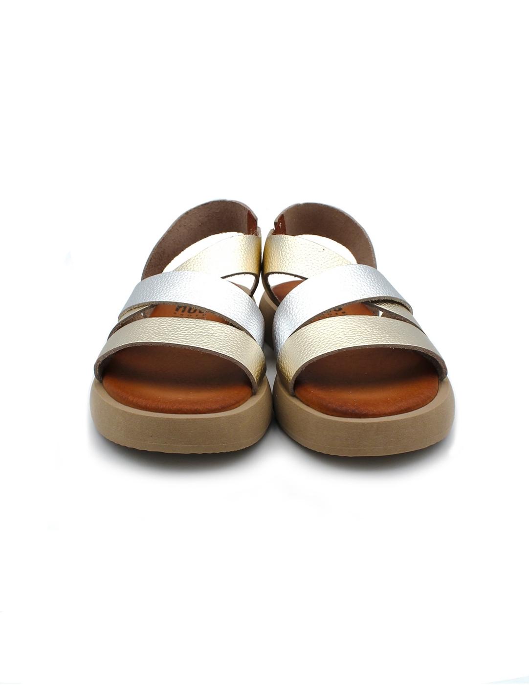 Sandalia HEE 25380 Cava/Plata Mujer.