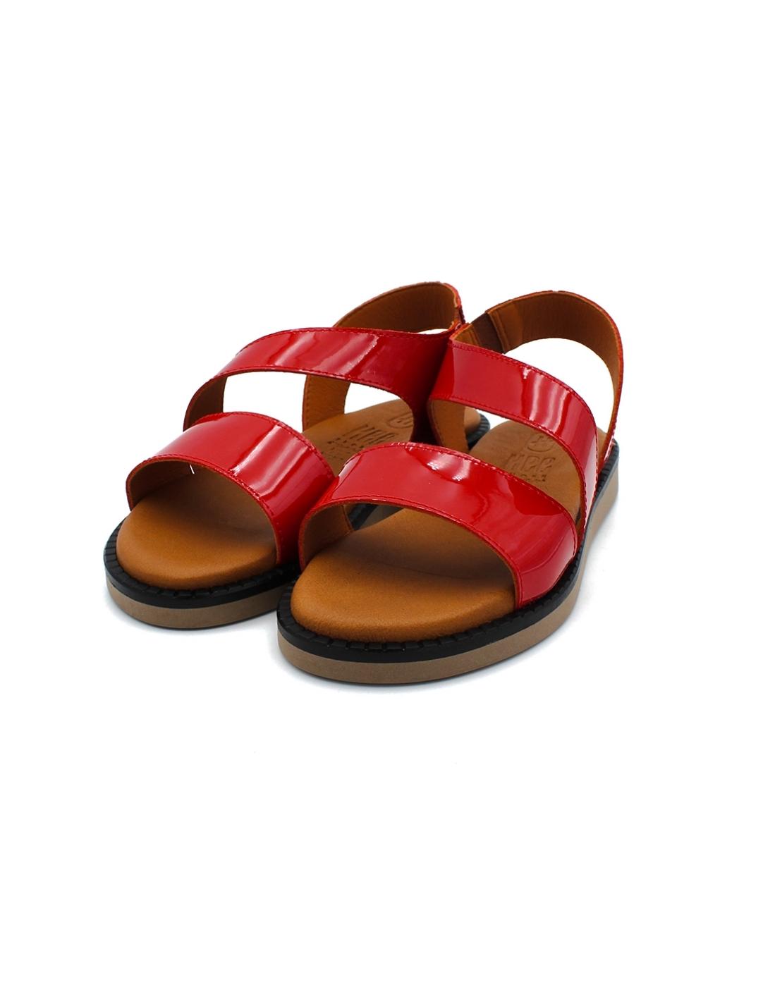 Sandalia Charol HEE 25391 Roja Mujer.