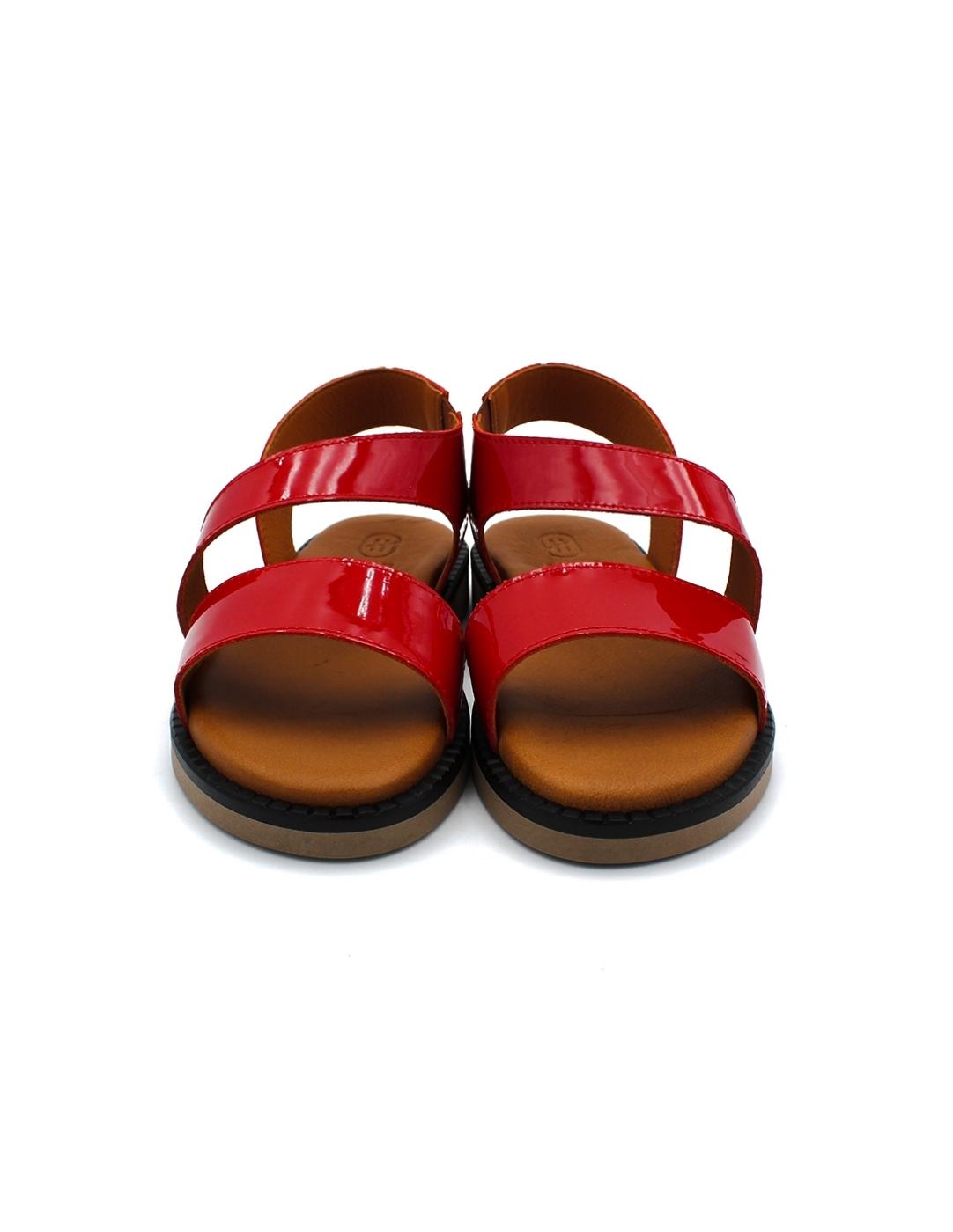 Sandalia Charol HEE 25391 Roja Mujer.