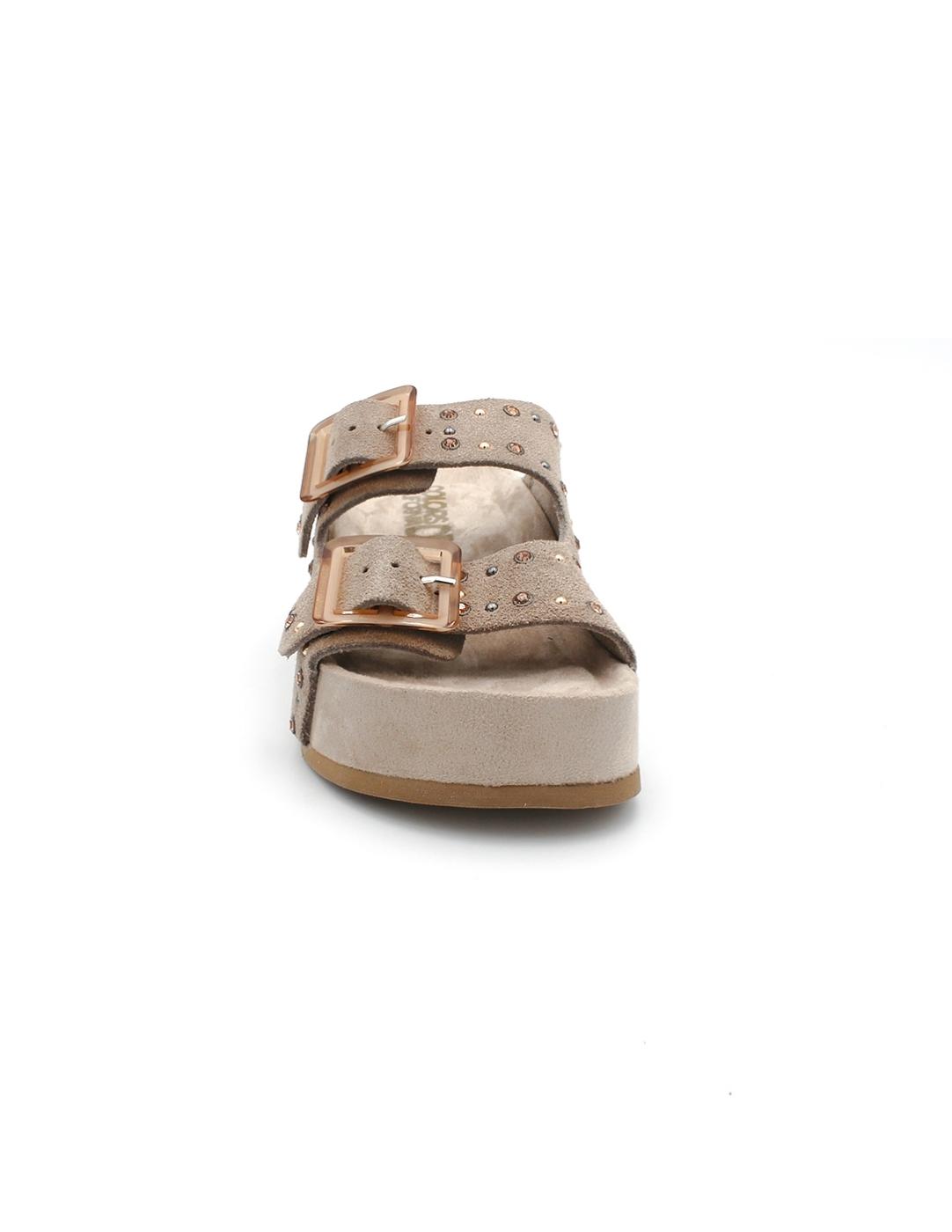 Sandalia Zueco COLOR OF CALIFORNIA HC DUNE05 Topo Mujer.