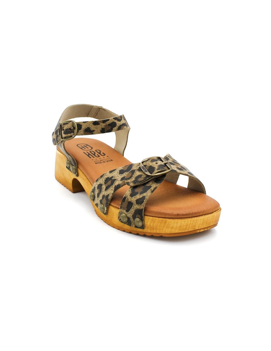 Sandalia HEE 25347 Leopardo Mujer